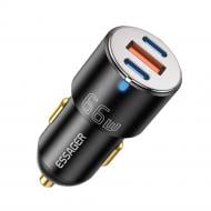 Автомобільний зарядний пристрій Essager City Dual Car Charger 66W Black (ECC2C1A-FF01)