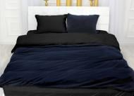 Комплект постельного белья Велюр Winter Delicate 28-0081 Selvatico 2х160х220 см синий/черный MirSon