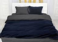 Комплект постельного белья Велюр Winter Delicate 28-0082 Ciclamino 143х210 см синий/темно-серый MirSon Комплект постельного белья Велюр Winter Delicate 28-0082 Ciclamino 143х210 см синий/темно-серый MirSon