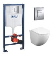 Комплект Grohe инсталляция Rapid SL 38772001 с панелью смыва + унитаз подвесной Koller Pool Round Smart Tornado 3.0 1872570198