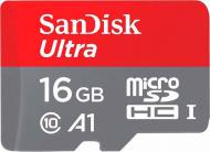 Карта памяти SanDisk microSDHC 16 ГБ Class 10 (SDSQUAR-016G-GN6MN) UHS-I U1 A1