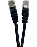 Патч-корд Gear GPC-UTPCCARJ45-0.5B, RJ45, UTP 5e, 24AWG 0,5 м чорний