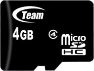 Карта памяти Team microSDHC 4 ГБ Class 4 (TUSDH4GCL402)