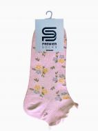 Шкарпетки жіночі Premier Socks дрібні квіти з рюшем на резинці р.23-25 світло-рожевий