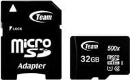 Карта памяти Team microSDHC 32 ГБ Class 10 (TUSDH32GCL10U03)