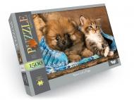 Пазли Danko Toys № 1 Kitten and Puppy 1500 елементів С1500-04-01