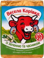 Сир ТМ Весела Корівка плавлений із зеленню та часником 90г 50%