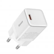 Зарядний пристрій BASEUS GaN3 Fast Charger 30W (1 Type-C) White (CCGN010102)