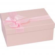 Коробка подарочная розовая "С бантом" 21x14x8 см 110338692