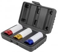 Набір головок ударних для литих дисків у захисному кожусі (17, 19, 21 мм), в кейсі Forsage 3 шт. F-4032 Набір головок ударних для литих дисків у захисному кожусі (17, 19, 21 мм), в кейсі Forsage 3 шт. F-4032