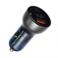 Автомобільний зарядний пристрій BASEUS Particular Digital Display QC+PPS Dual Quick Charger Car Charger 65W Shallow tarni