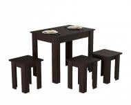 Комплект Gamma Style Кухонный (стол + 4 табурета) 900x600x750мм венге/венге