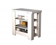 Стол-тумба трансформер Gamma Style Удобный 400(1200)x800x780мм белый/белый