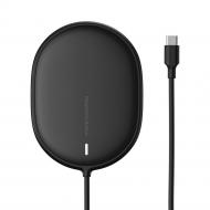 Бездротовий зарядний пристрій BASEUS Light Magnetic Wireless Charger Black (WXQJ-01)