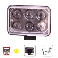 Фара робочого світла PULSO WLP-184D SPOT 6LEDx3W/10-30V/18W/6000K 18 Вт 12 В