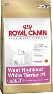Корм сухий для дорослих собак для середніх порід Royal Canin WEST HIGHLAND WHITE TERRIER ADULT 0,5 кг (домашня птиця) 500