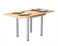 Стол обеденный Gamma Style Медиум 600(1200)x700x730мм дуб сонома/дуб сонома