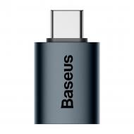 Адаптер BASEUS Ingenuity Series Mini OTG Type-C to USB-A 3.1 Blue Blue (ZJJQ000003)