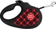 Поводок-рулетка WAUDOG с рисунком Шотландка L до 50 кг 5 м