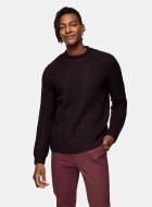 Джемпер TopMan KNITWEAR 81T53S-BRG р. S бордовый