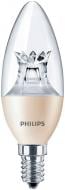 Лампа светодиодная Philips MAS LEDcandle D 6.2 Вт B39 прозрачная E14 220 В 2700 К 929000271802