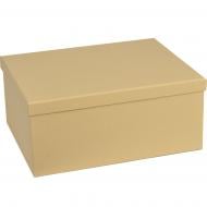 Коробка подарочная Бежевая "Pure Linen" 35x27x15,5 см 1110201209