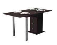 Стол-тумба трансформер Gamma Style Кардамон 700(1400)x700x750мм венге/венге