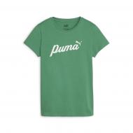 Футболка Puma ESS+ SCRIPT TEE 67931586 р.XS зеленый