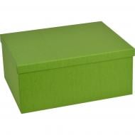 Коробка подарочная Зелёная "Pure Linen" 29x22x12,5 см 1110854906