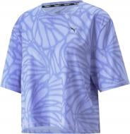 Футболка Puma TRAIN FAVORITE AOP CROP TEE 52321528 р.XS фиолетовый
