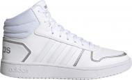 Кроссовки женские зимние Adidas HOOPS 2.0 MID FY6023 р.36 2/3 белые