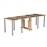 Стол-книжка Gamma Style Семейный 185(1465)x800x730мм дуб сонома/дуб сонома