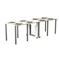 Стол-книжка Gamma Style Семейный 185(1465)x800x730мм белый/белый