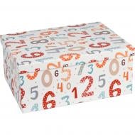 Коробка подарочная "Разноцветные цифры" 31x23x13,5 см 141082787