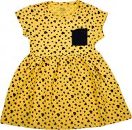 Сукня Mini Citlenbir 9125 в сердечкор.92 жовтий