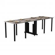 Стол-книжка Gamma Style Диалог 190(1470)x800x730мм хортица/черный матовый Стол-книжка Gamma Style Диалог 190(1470)x800x730мм хортица/черный матовый