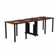 Стол-книжка Gamma Style Диалог 190(1470)x800x730мм фаервуд/черный матовый Стол-книжка Gamma Style Диалог 190(1470)x800x730мм фаервуд/черный матовый