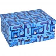 Коробка подарочная "For men" голубая 35x27x15,5 см 1110284409
