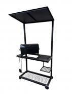 Мангал-барбекю Vogni BBQ 600 з дахом, сталь 5 мм (з решітка гриль,підставка під казан,кочерга,лопатка)