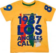 Футболка для мальчика AKKU 9069 1987 р.116 желтый