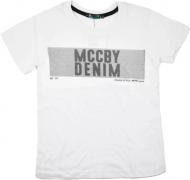 Футболка для мальчика AKKU 9026 Mccby р.116 белый