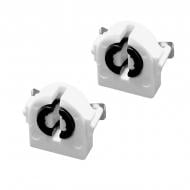 Ламподержатель ELM уп.-2 шт. G13 пластик белый Q-1108/F-2 Ламподержатель ELM уп.-2 шт. G13 пластик белый Q-1108/F-2