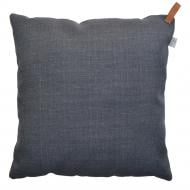 Подушка декоративна Stone зі шкіряним хлястиком 45x45 см Прованс