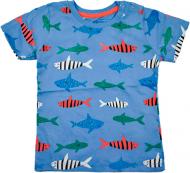 Футболка для мальчика Macma 9072 с рыбками р.98 светло-синий