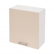 Шкаф верхний Руна МВ 600х685х300 мм миндаль глянец/белый ROKO