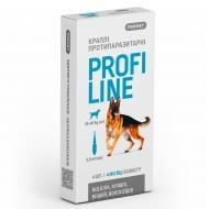 Краплі ProVET для собак 20-40 кг Profiline від бліх, кліщів, паразитів, вошей 4 піпетки по 3,0 мл