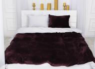 Комплект постельного белья MirSon Winter Terry 28-0019 Lotus бордовый/белый