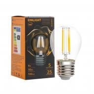 Лампа світлодіодна Emilight FIL CL G45 9 Вт E27 3000 К 220 В прозора