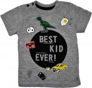 Футболка для хлопчика Macma 9074 Best р.86 сірий