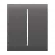 Умная кнопка Ajax CenterButton (2-gang) grey для двухклавишного выключателя серый